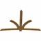 Ekena Millwork Davenport Rough Sawn Timber Gable Bracket, Western Red Cedar, 108"W x 72"H x 2"D x 6"F, 16/12 Pitch GBW108X72X0206DAV00RWR - alternate 4